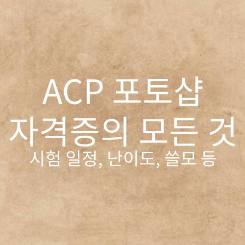 ACP 포토샵 자격증, ACP 자격증 쓸모, ACP 자격증 난이도, ACP 자격증 시험일정, ACP 자격증 시험, ACP 포토샵, ACP 비대면 시험, ACA 자격증 쓸모